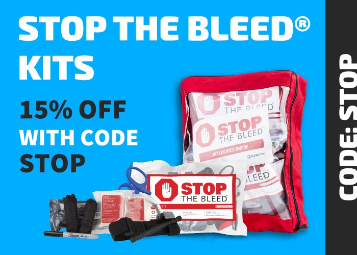15% Off With Code STOP On STOP THE BLEED KITS