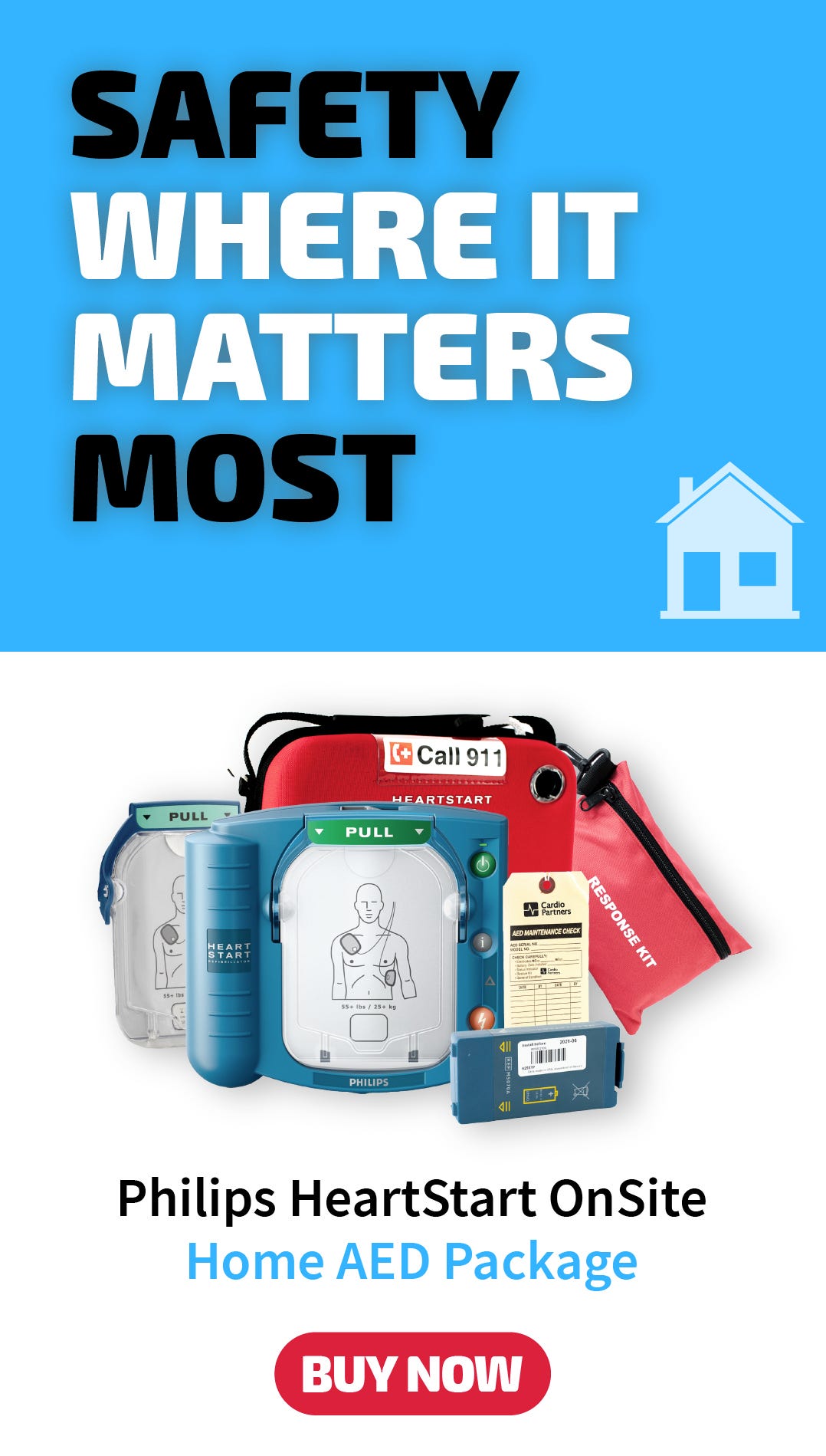 Philips HeartStart Onsite Home AED Package