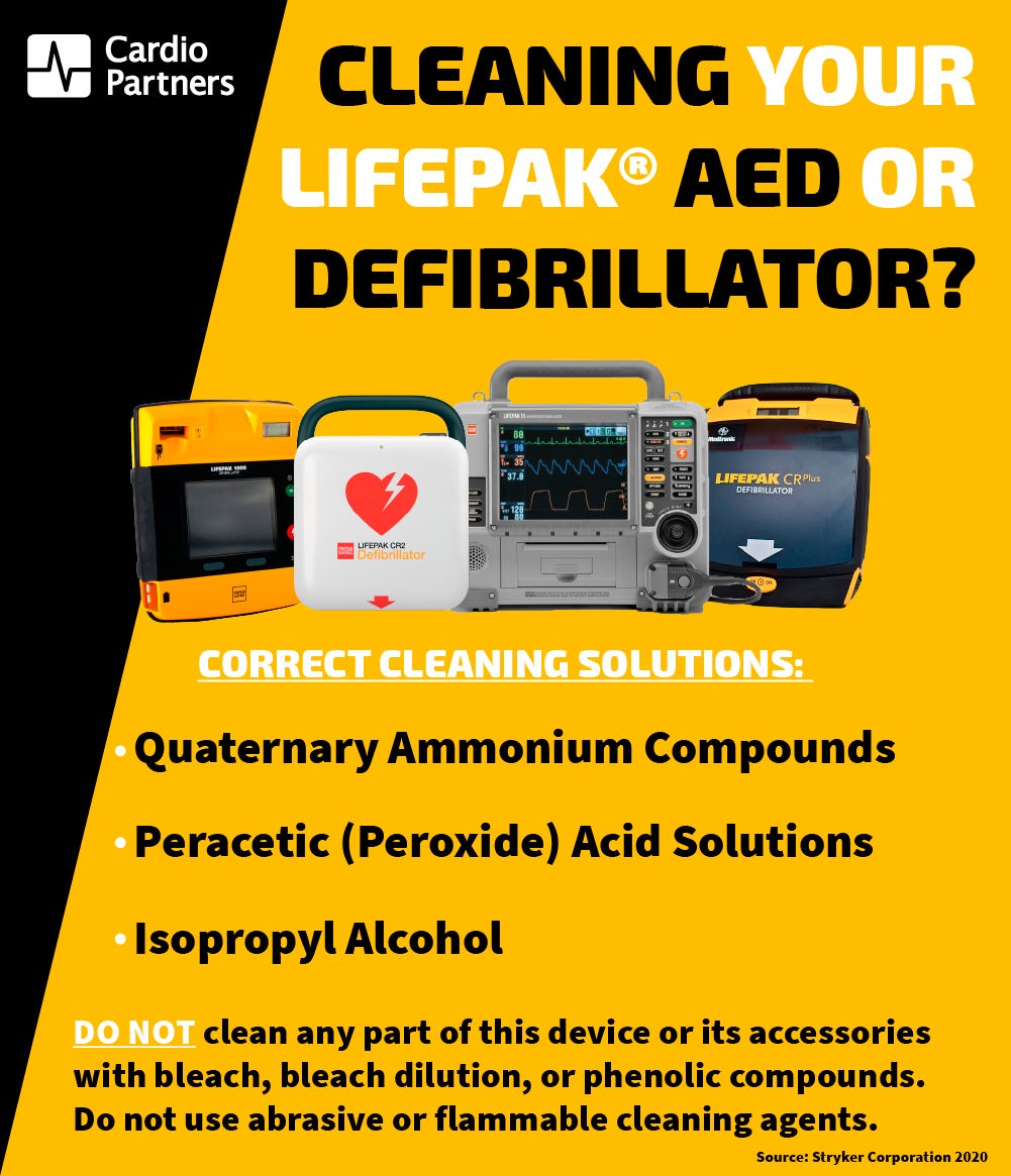How to clean your Physio-Control AED and Defibrillator