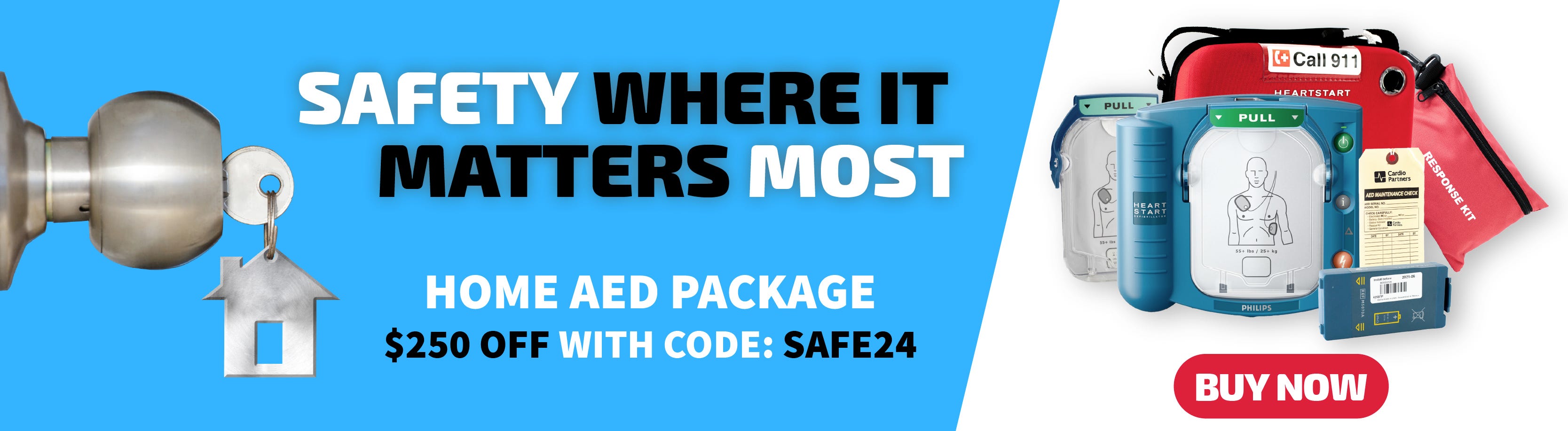 Philips HeartStart Onsite Home AED Package
